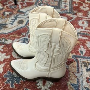 Steve Madden White Cowboy Boots NWOT